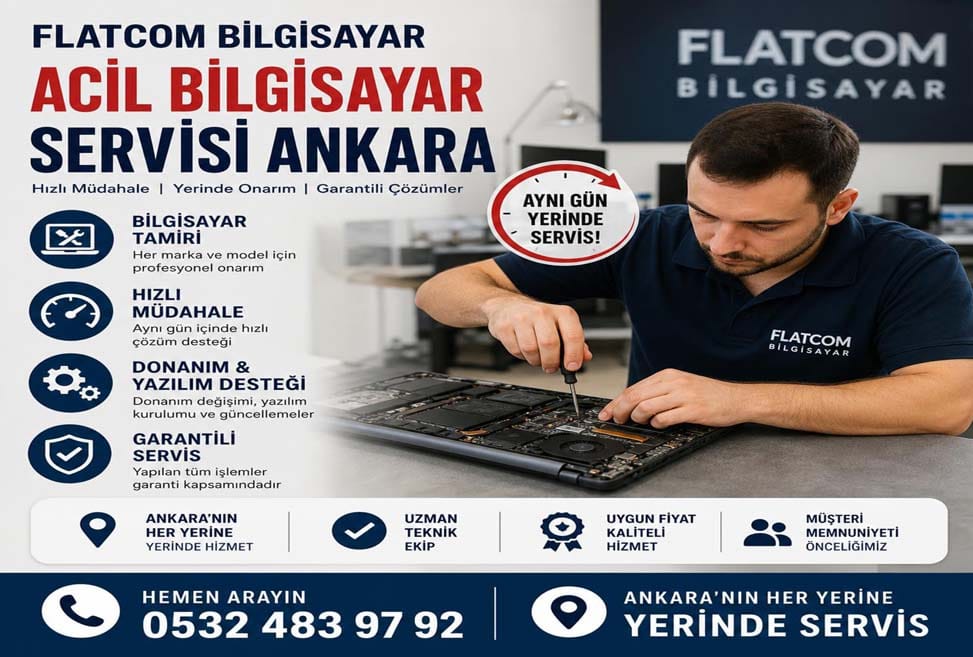 Acil Bilgisayar Servisi Ankara Hızlı ve Güvenilir Destek