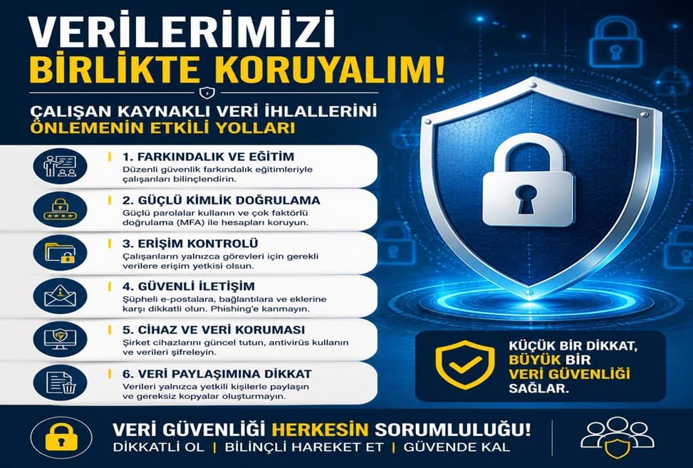 Çalışan Kaynaklı Veri İhlali Nasıl Önlenir Etkili Yöntemler