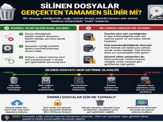 Silinen Dosyalar Gerçekten Tamamen Silinir mi?