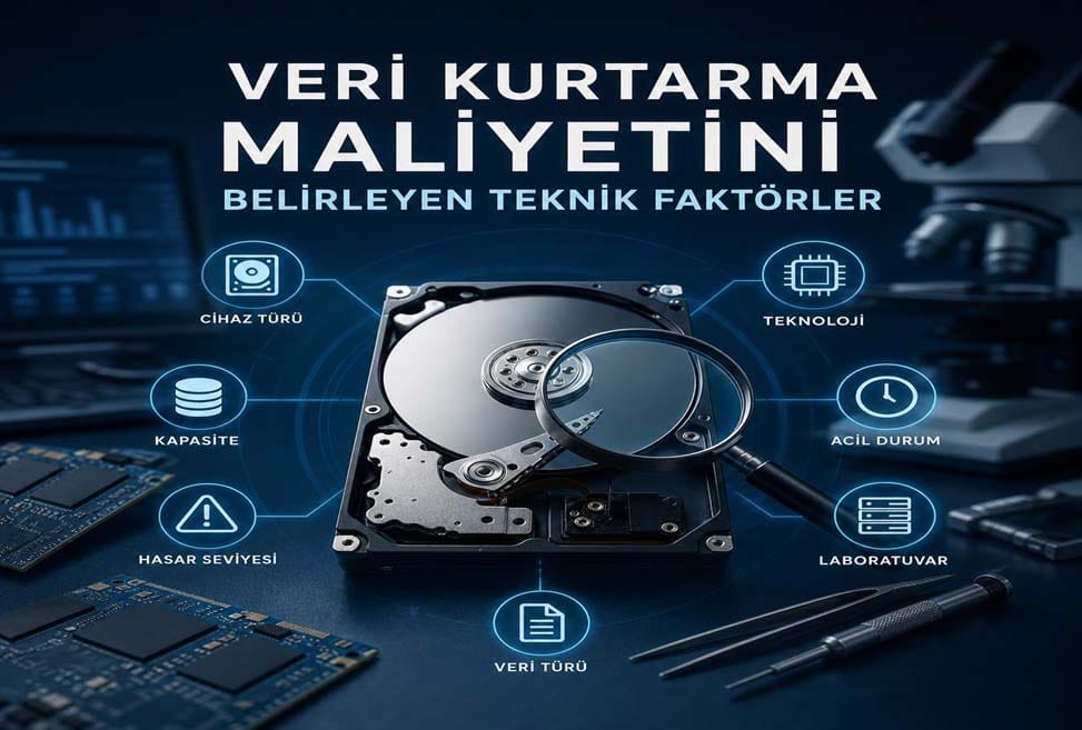 Veri Kurtarma Maliyetini Belirleyen Teknik Faktörler Nelerdir